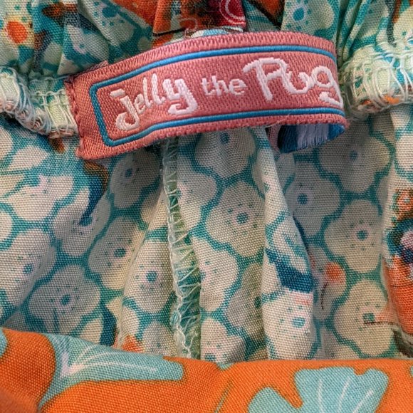 Jelly the Pug Pirate Ship Ruffle Halter Dress Size 2T - Picture 4 of 10